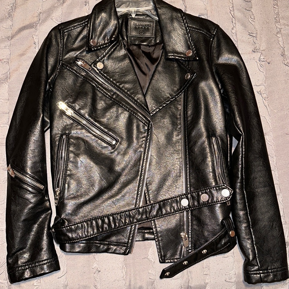 BlankNYC vegan leather moto jacket